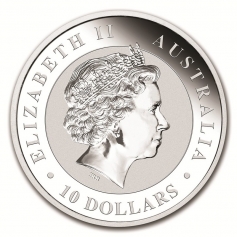 Серебряная монета 10 долларов "Кукабарра" 2018г., 10 OZ, 311г., Австралия, Ag 999